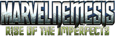 Marvel Nemesis Rise of the Imperfects title screen for Nintendo DS
